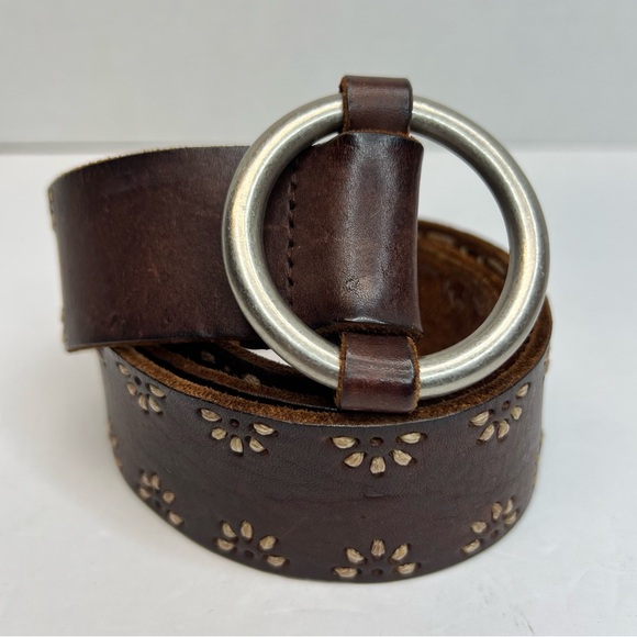 Aeropostale Accessories - Aeropostale Womens Brown Leather Cinch Belt-40” long x 1.5” tall Sz Medium Super